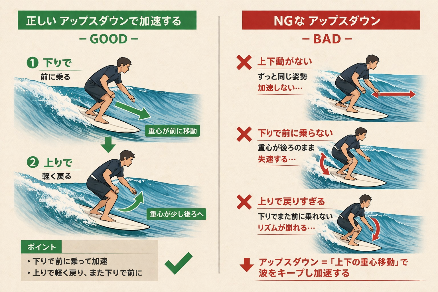 アップスダウンで加速する